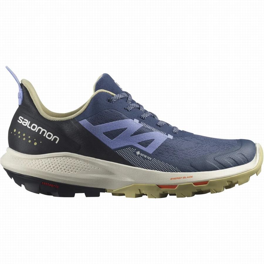 Salomon Outpulse Gore-tex Női Túracipő Kék/Fekete (QQF3760CV)